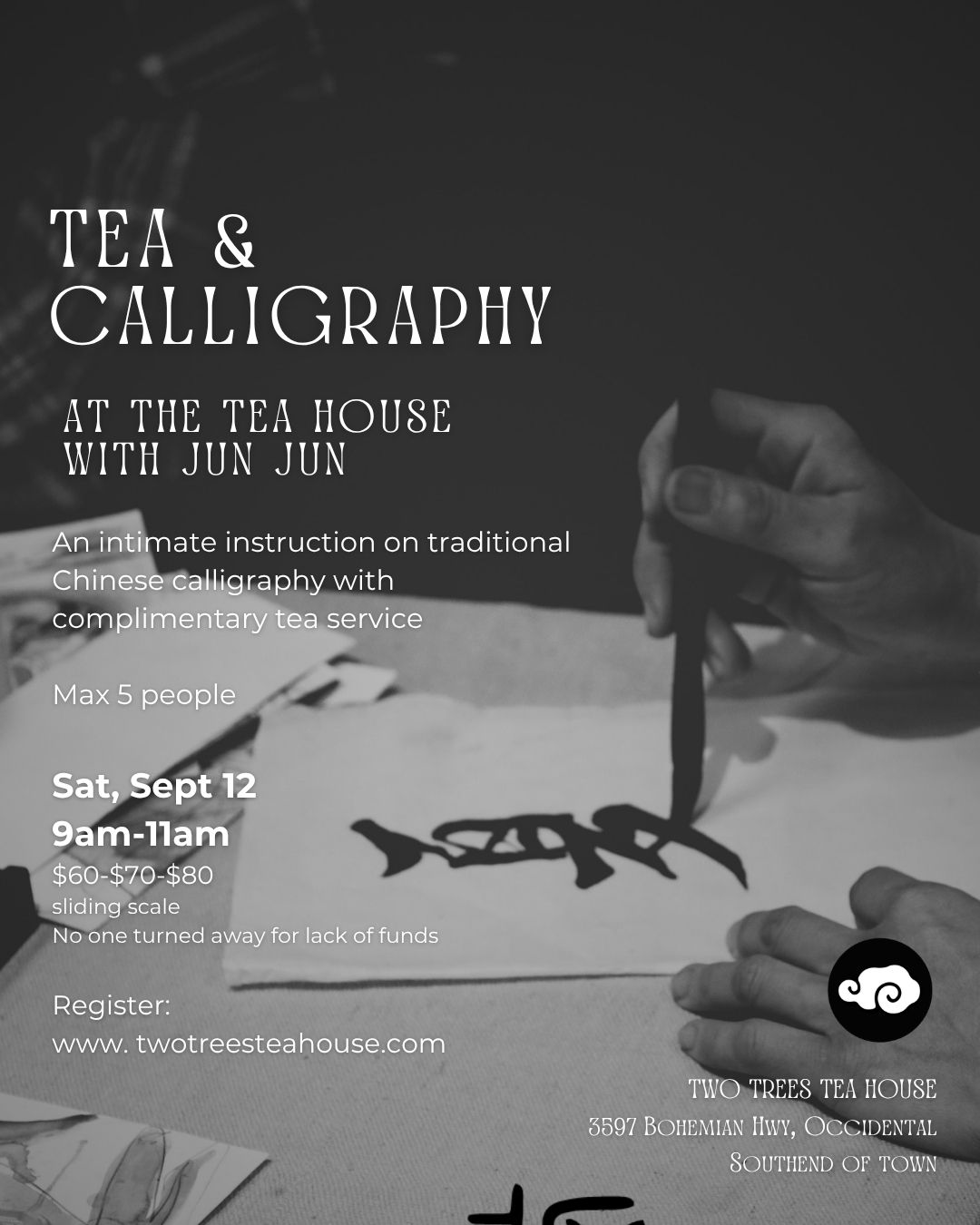Tea & Calligraphy with Jun Jun