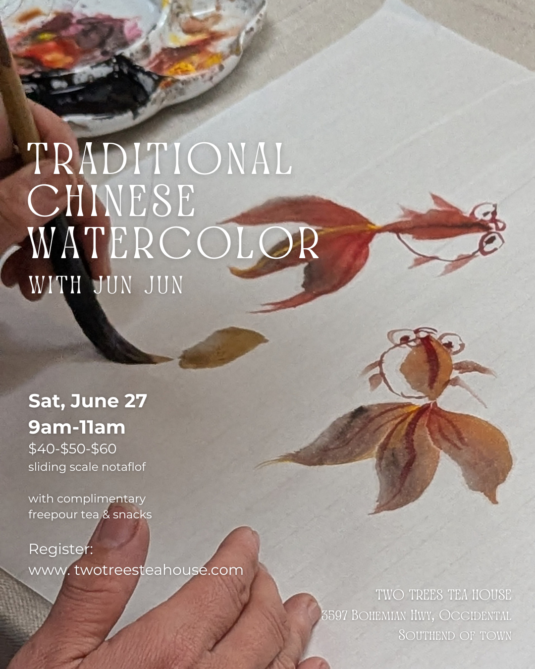 Traditional Chinese Watercolor with Jun Jun